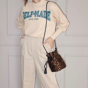 Ballen - Leopard & Leather Bucket Bag